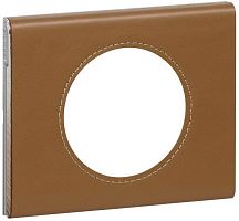 Рамка универсальная Legrand Celiane Corian 1-м. кожа карамель картинка